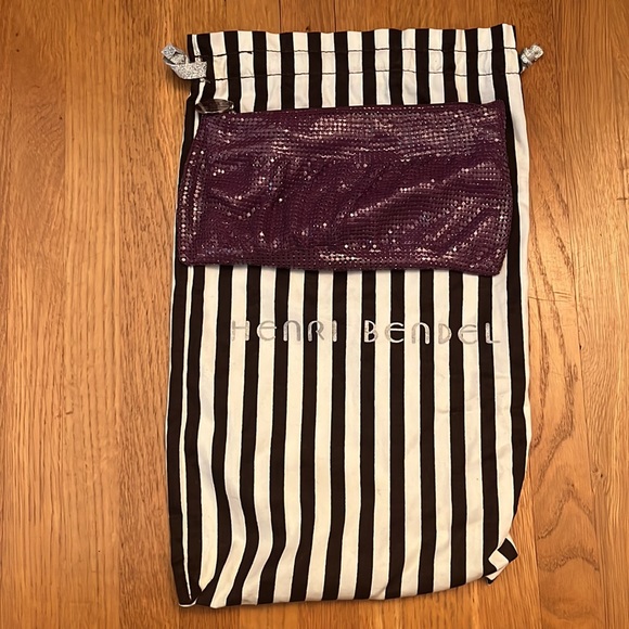Henri Bendel RARE Vintage Shiny Mesh Clutch Bag - Picture 5 of 7